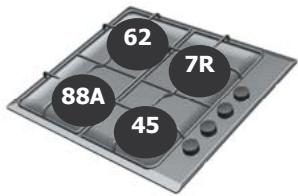 BRANDT BPE 6410 F - Modèle 4 feuux gaz* - 2