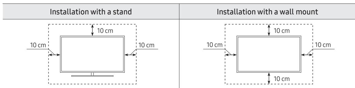 SAMSUNG 43TU7005 - Providing proper ventilation for your TV - 1