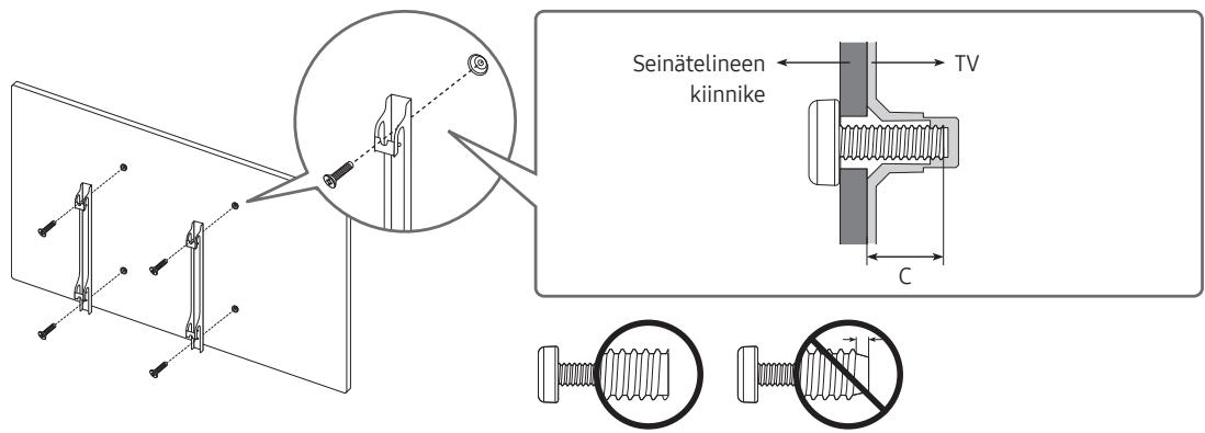 SAMSUNG 43TU7005 - Television asentaminen seinälle - 2