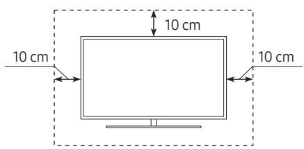SAMSUNG 50TU7005 - Ausreichende Belüftung Ihres Geräts - 1