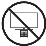 SAMSUNG 50TU7005 - Sakerhetsföreskrifter: Fäst tv:n på vöggen für att undvika att den faller - 1