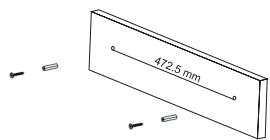 MUSE M-1520 - INSTRUCTION DE MONTAGE AU MUR - 1