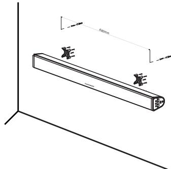 THOMSON SB100BT - Montaggio a muro della sound bar - 1