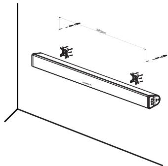 THOMSON SB100BT - Montaje mural para su barra de sonido - 1