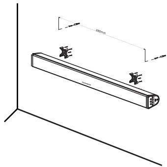 THOMSON SB100BT - Wall mounting for your sound bar - 1