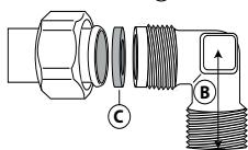 INDESIT TVGI 4 BK - RACCORDEMENT AU GAZ - 2