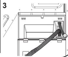 SHARP KD-HHH9S7EW2 - Raccordement du tuyau d'évacuation d'eau - 4