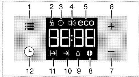 BEKO FSE 67300 WCS - Utilisation de l'horloge du four - 1