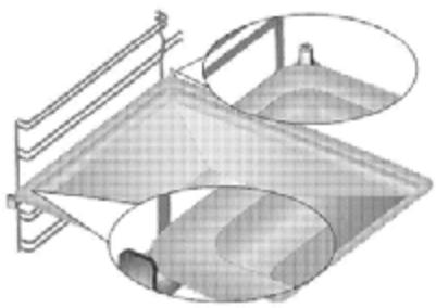 VALBERG MFO 71 C X 205T - Het grillrooster en deplaat correct op de uitschuifrekkenplaatsen (Deze functie is optioneel. Het is möglichk dat uw product er nicht mee isuitgerust.) - 1