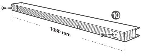 TCL ATMOS TS9030 - Montage mural de l'unité principale de la barre de son - 3