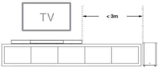 TCL ATMOS TS9030 - Positionnement de votre barre de son et du caisson de graves - 1