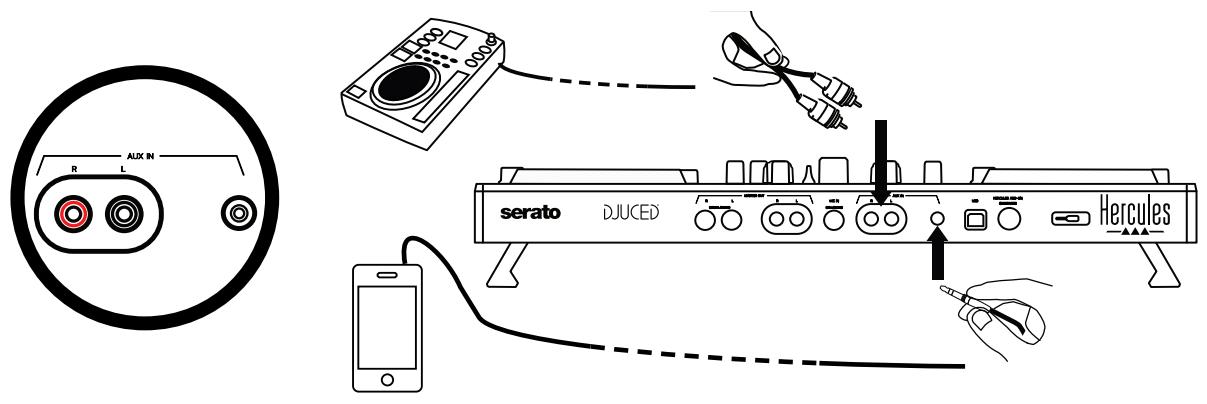 HERCULES DJCONTROL INPULSE 500 - Yaridimci (= Mic/Aux 1-2 qirisi) - 1