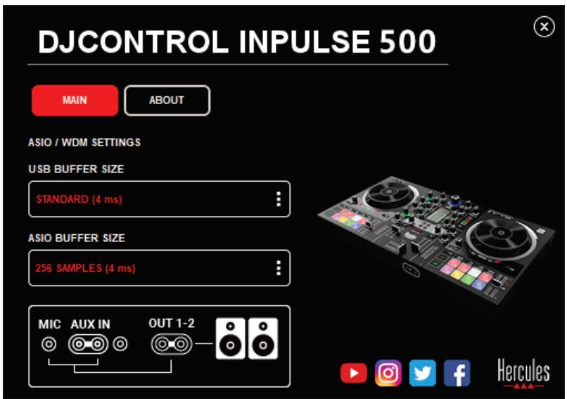 HERCULES DJCONTROL INPULSE 500 - 6.4.才一徴才入力を無効にする - 1