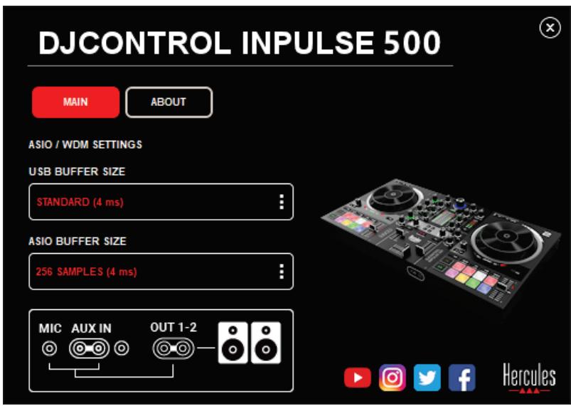 HERCULES DJCONTROL INPULSE 500 - 6.4.禁用音频输入 - 1