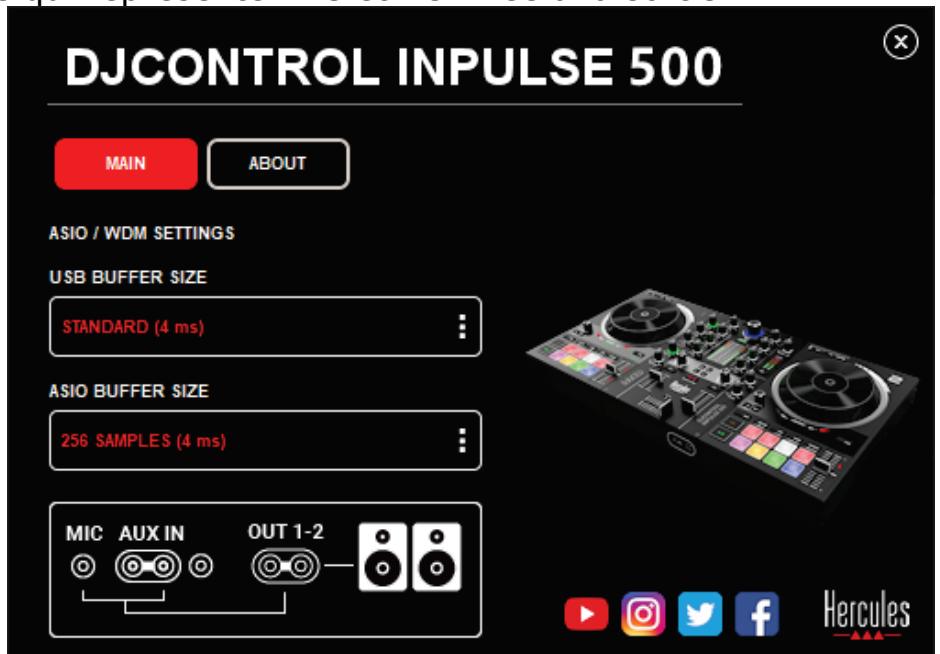 HERCULES DJCONTROL INPULSE 500 - Désactiver les entrées audio - 1