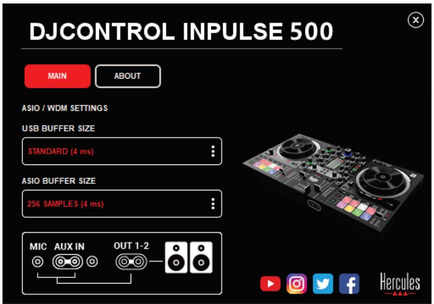HERCULES DJCONTROL INPULSE 500 - Driver e pannello di controllo - 1