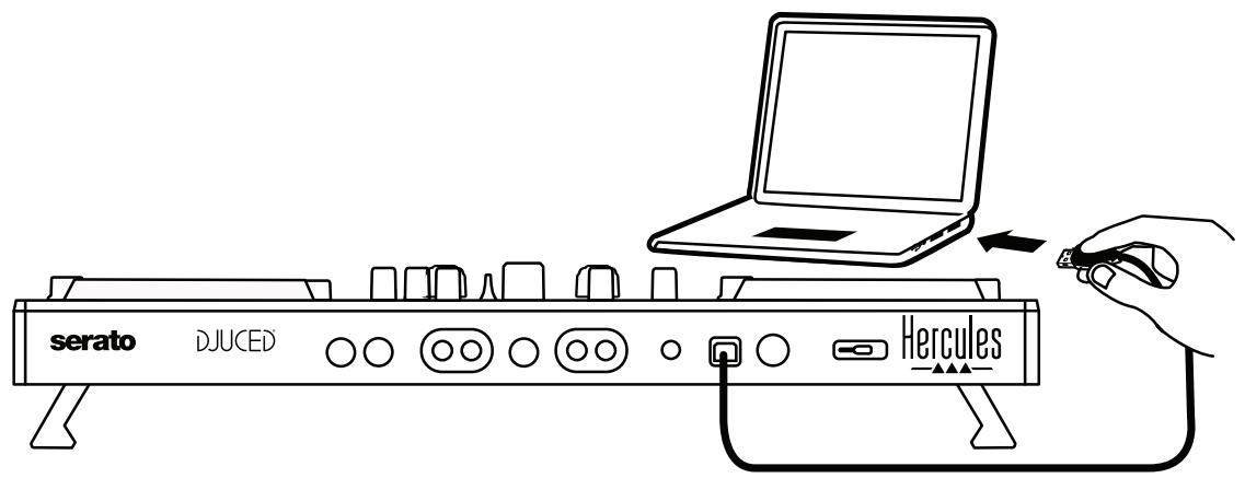 HERCULES DJCONTROL INPULSE 500 - Liittimet - 1