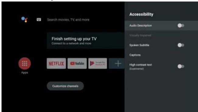 POLAROID TVSAND58 - Accessibility - 1