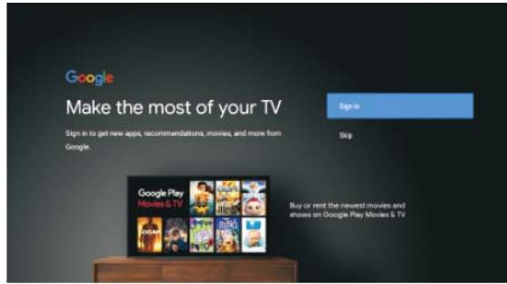 POLAROID TV QLED 65 - CUENTA E INICIO DE SESION - 1