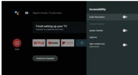 POLAROID TV QLED 65 - ACCESIBILIDAD - 1