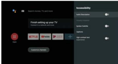 POLAROID TV QLED 65 - TOEGANKELIKKHEID - 1
