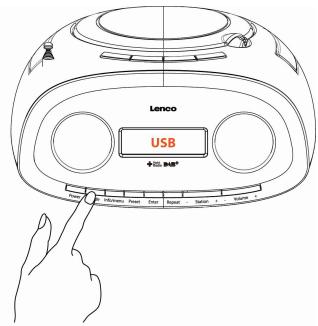 LENCO SCD-69 DAB+ - Lecture de musique sur un apparéil USB - 3