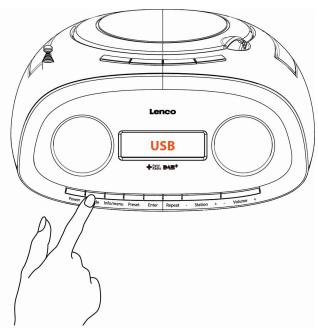 LENCO SCD-69 DAB+ - Naar muziek op een USB-apparaat luisteren - 3