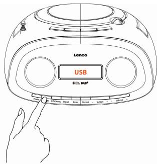 LENCO SCD-69 DAB+ - Escuchar música de un dispositivo USB - 2
