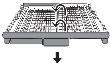 BRANDT DSF15624X - - Différentes positions du panier à couverts - 3