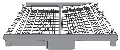 BRANDT DSF15624X - - Différentes positions du panier à couverts - 2