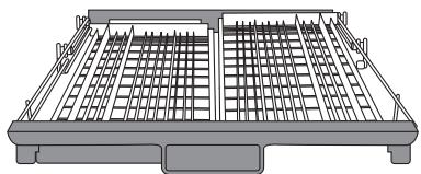 BRANDT DSF15624X - - Différentes positions du panier à couverts - 4