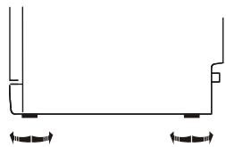BRANDT DSF15624X - Levelling the Appliance - 1