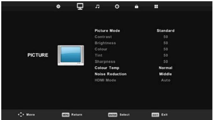 POLAROID TQL32R4PR021 - Bildmenu - 1