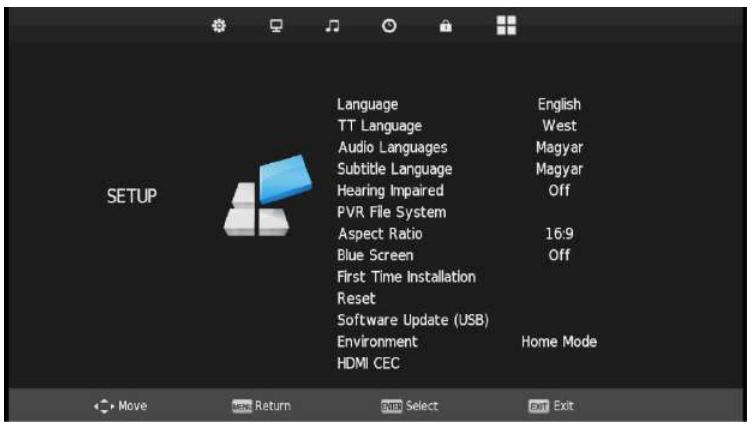 TOKAI TO32Z1454 - MENU D'INSTALLATION - 1