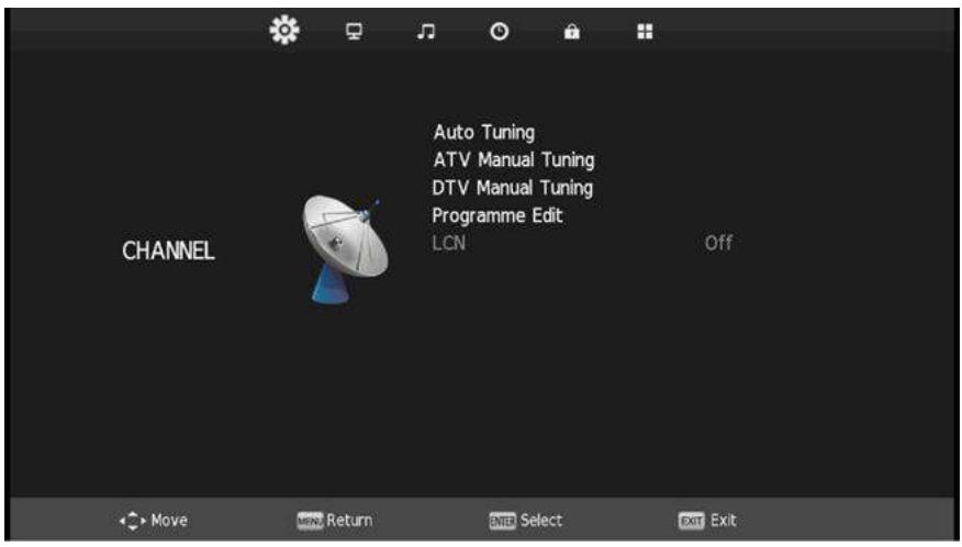 TOKAI TO32Z1454 - MENU DES CHÂINES - 1