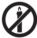 SHARP 32CB2E - De modo a prevenir incéndios,   mantenha velas e autres   chamas abertas sempre   longe deste produits. - 1