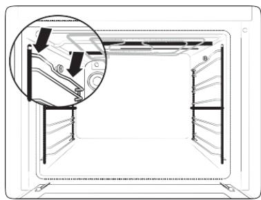 SAMSUNG NV68A1170BS/EF - Befestigend der Seiteigitter (je nach Modell) - 1