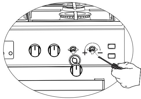LA GERMANIA SM 61 DFN - RéGLAGE DE LA RÉDUCTION DU DÉBIT DE GAZ POUR LES ROBINETS DE LA CUISINIÈRE - 2