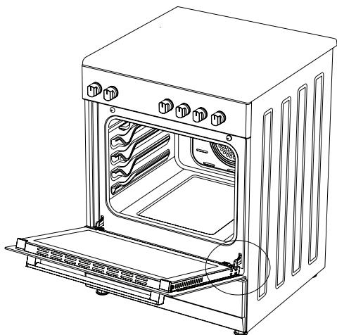 LA GERMANIA CUV 59 N - Installation Of The Oven Door - 1