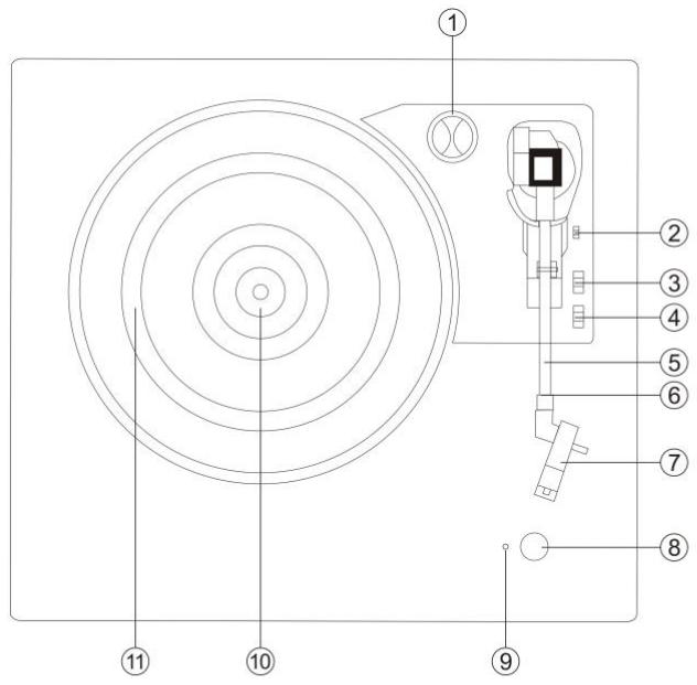 LENCO LS-100WD - PIEZAS DEL TOCADISCOS: - 1