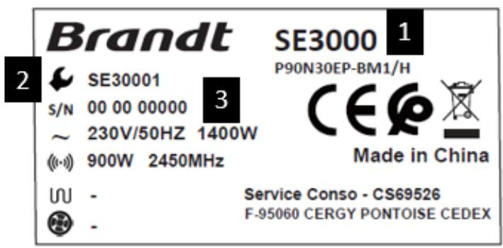 BRANDT SE3000 30L DIGIT8 - b) Interventions - 1