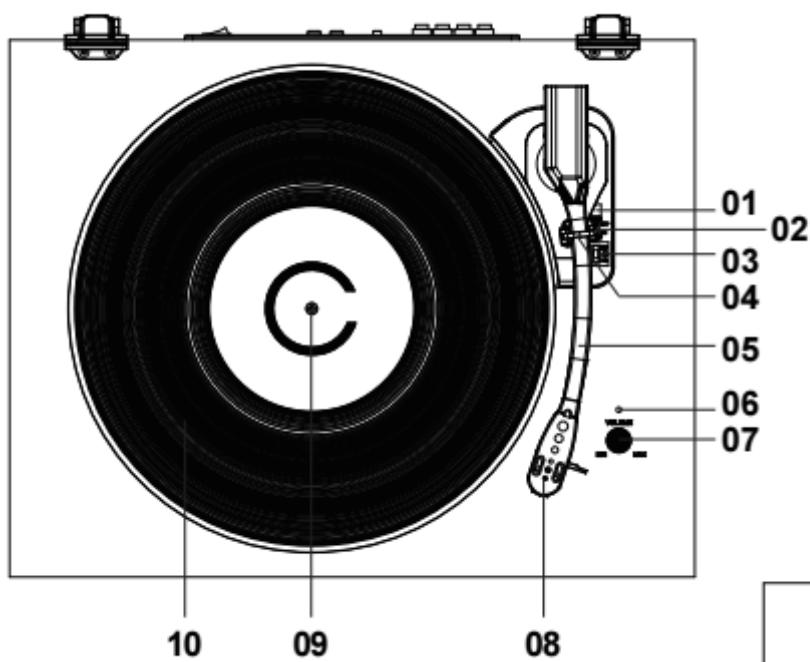 LENCO LS300 WD - TURNTABLE PARTS: - 1
