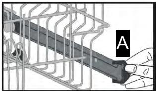 WINIA WVW-13A1ESI47 - Ajustement du panier supérieur - 1