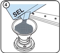 WINIA WVW-13A1ESI47 - Remplissage du compartiment de sel (si disponible) - 4