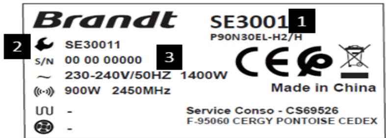 BRANDT SE3001 - b) Ingrepen - 1