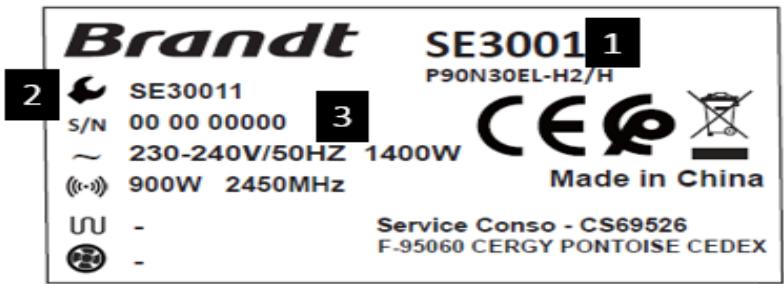 BRANDT SE3001 - a) Customer Service - 1