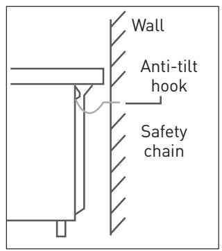 VALBERG IC 60 3MP W 343C - Fitting the safety chain and hook - 2