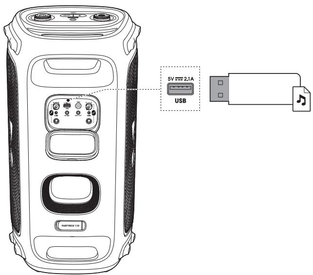 JBL PARTYBOX 110 - USB Connection - 1