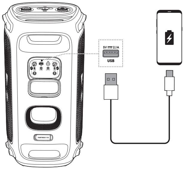 JBL PARTYBOX 110 - Charging Your Mobile Device - 1
