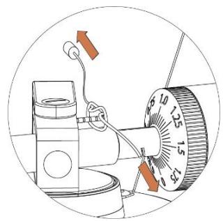 LENCO LS-500OK - Locate the anti-skating weight - 1